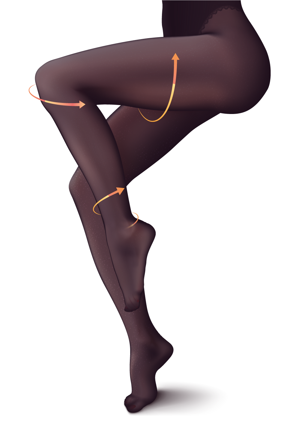 Collant a compressione graduata